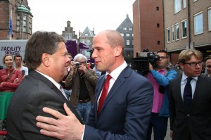 Jacques Tichelaar, Commissaris van de Koningin ontvangt PvdA partijleider Diederik Samson