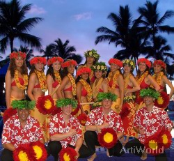 Hawaiian Fantasy Akoestisch Ambulant Act Muziek Danseres Boeken