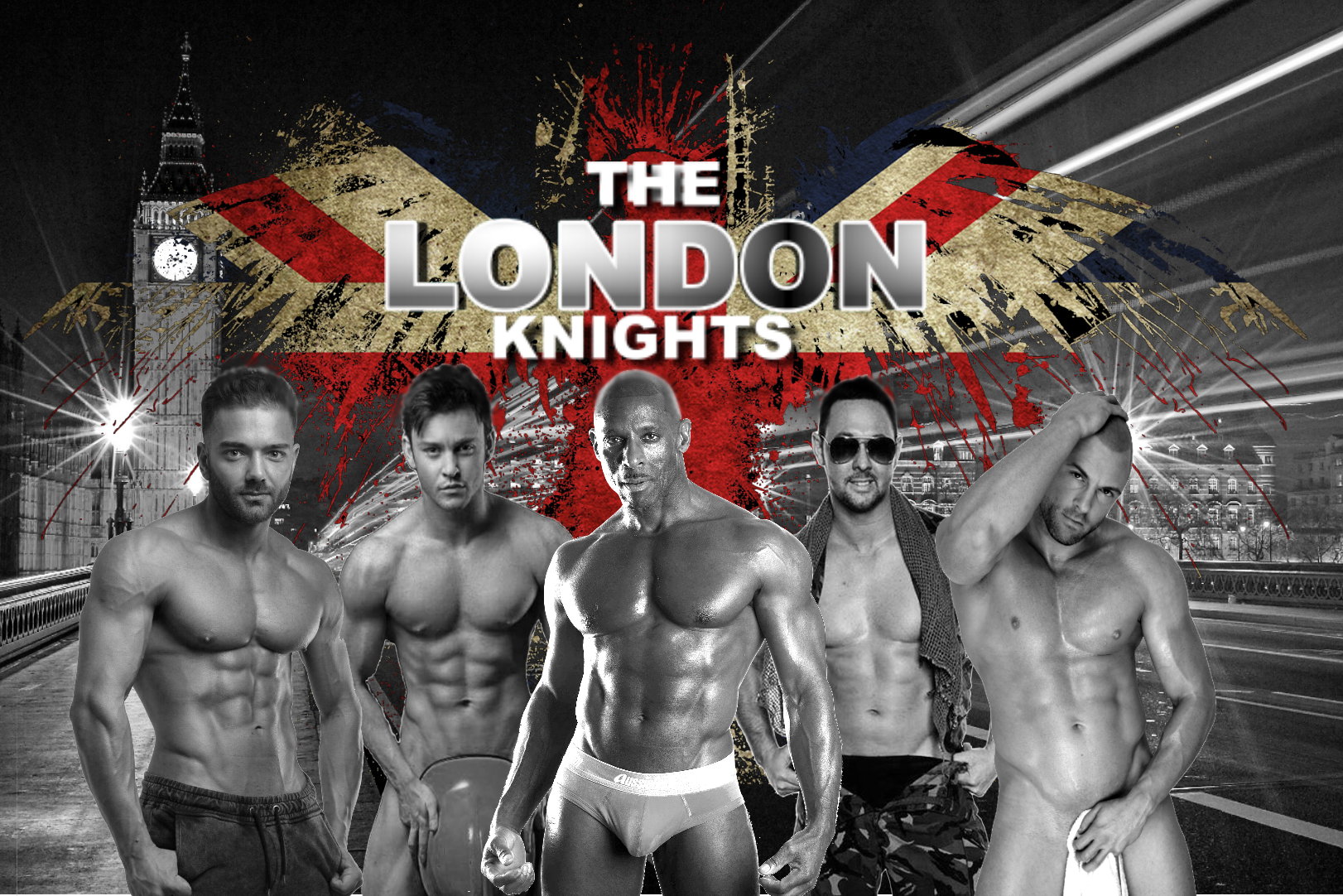 The London Knights Engelse Striptease Erotische Act Mannen Dansgroep Boeken