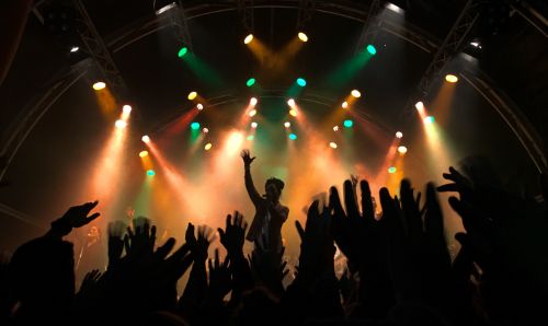 Over ons pagina van artiest.nu - publiek juichend