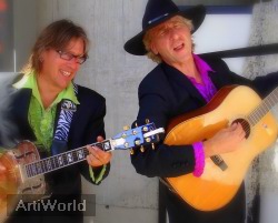 Tony B. Two Ambulant Akoestisch Duo Gitaarmuziek Zanger